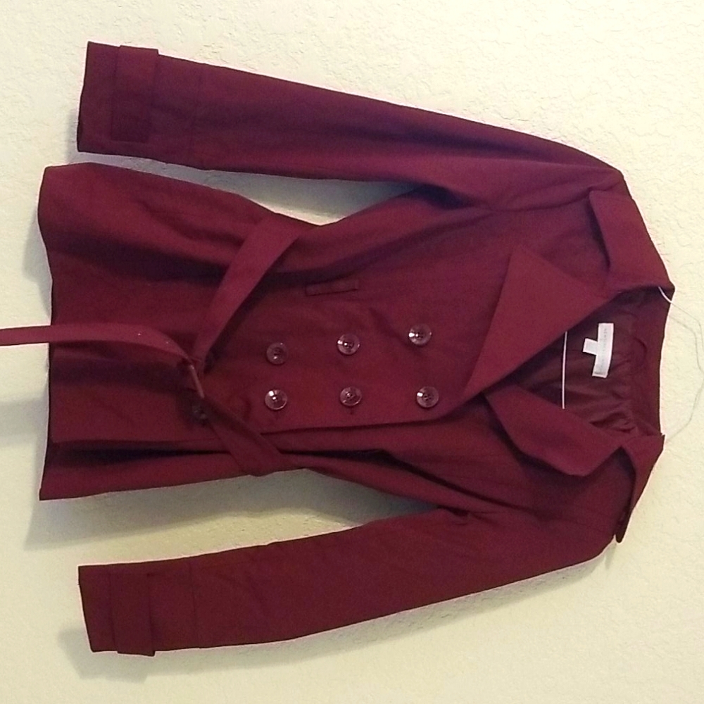 New York & Company Maroon Jacket